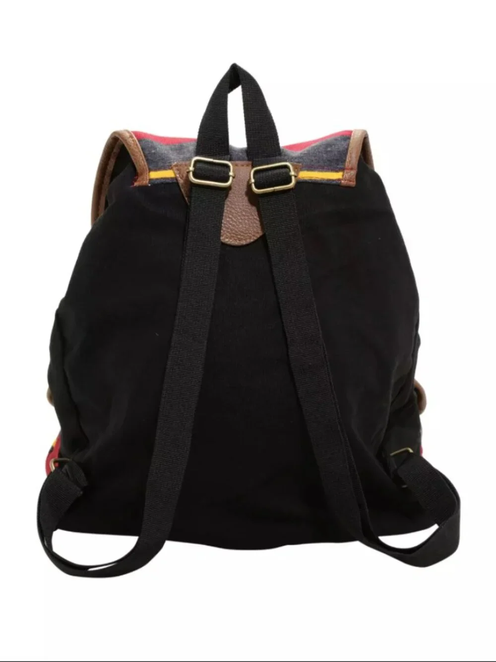 Harry Potter Hogwarts Alumni Varsity Stripe Canvas Bookbag Backpack Knapsack
